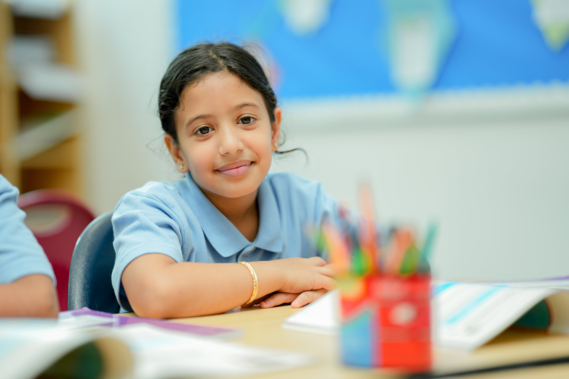 Student smiling